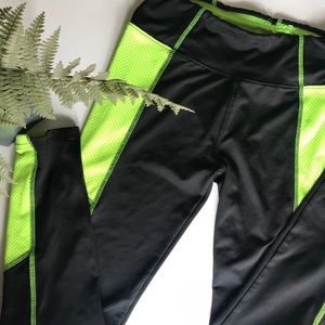 Justice Leggings - Black and Green- 12